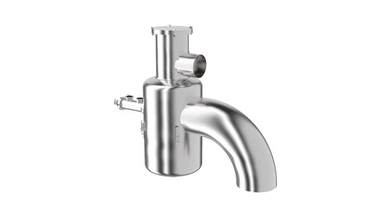 Pressure, vacuum and thermal shock 3-A safety valve (HSV-A)